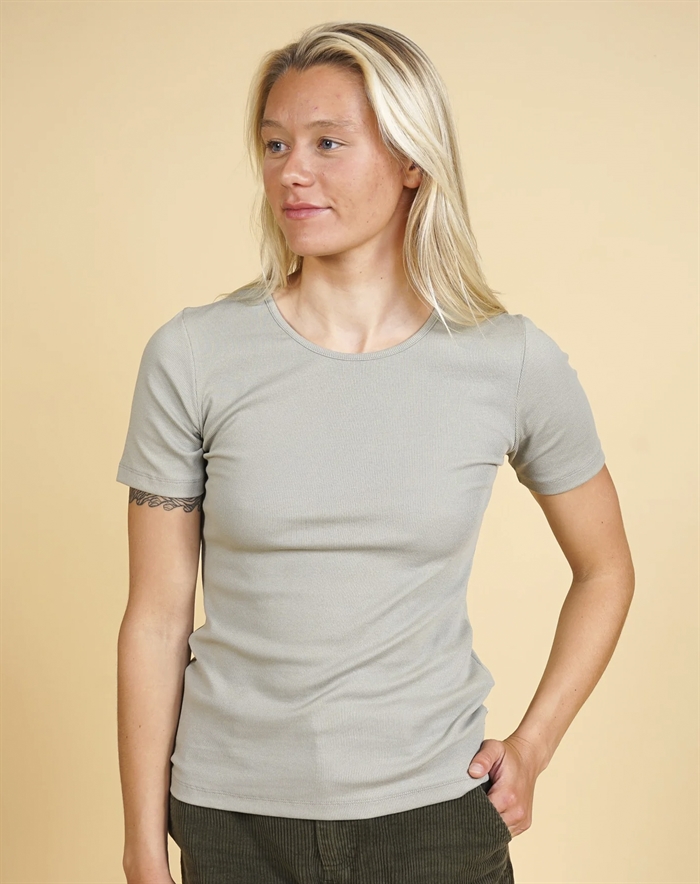 Elsk - Rib T-shirt - Taupe Green