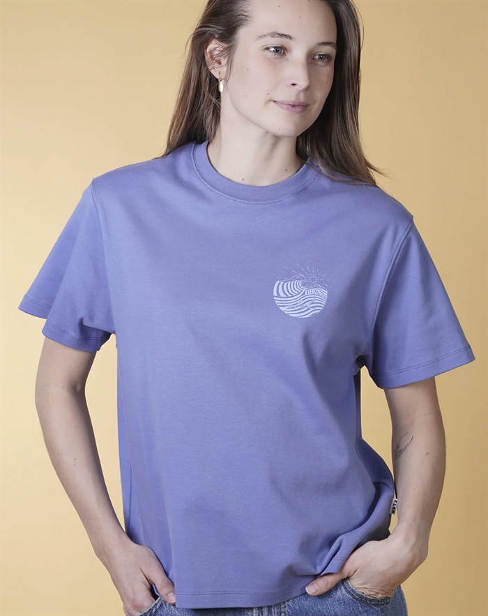 Elsk - Wave Womans Interlock T-Shirt - Glacier Blue 