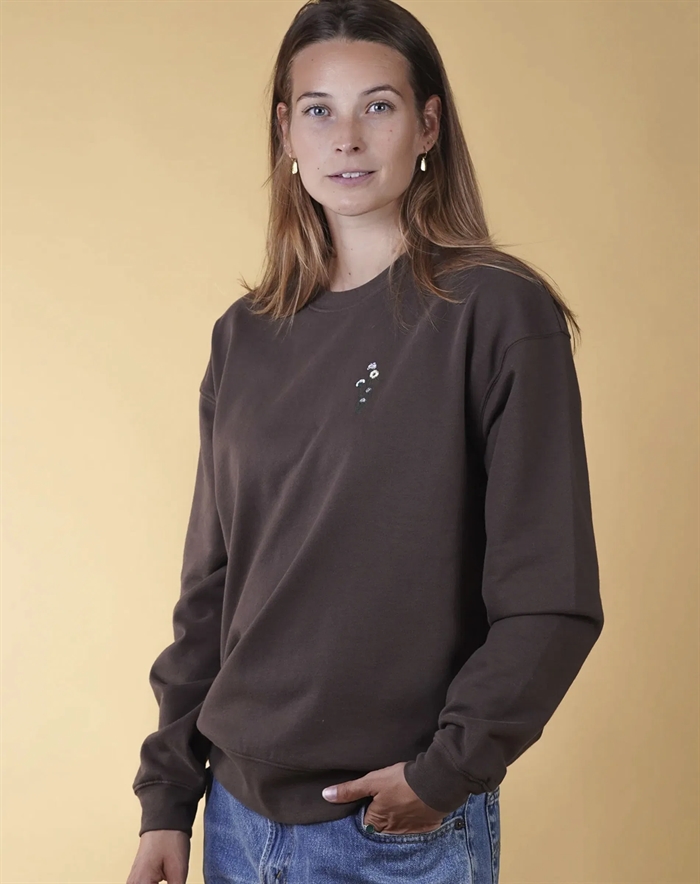 Elsk - Untamed Flora Sweatshirt - Brown