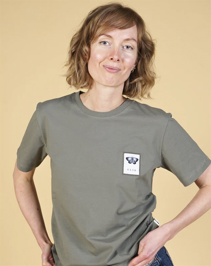Elsk - Blaafugl Womens Casual T-shirt - Castor Gray