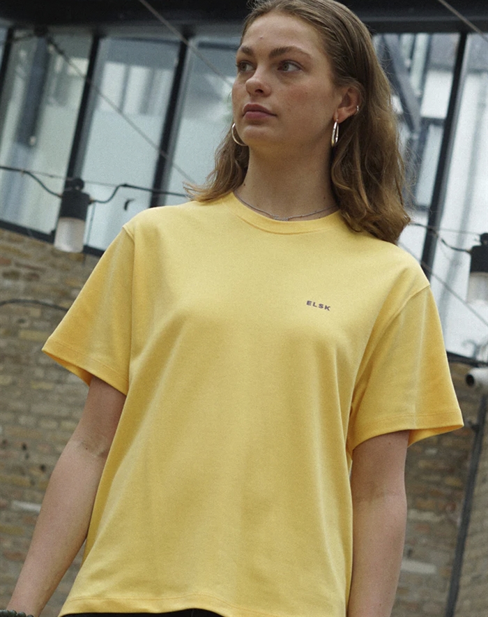 Elsk - Wave Womens Interlock T-shirt - Pale Yellow