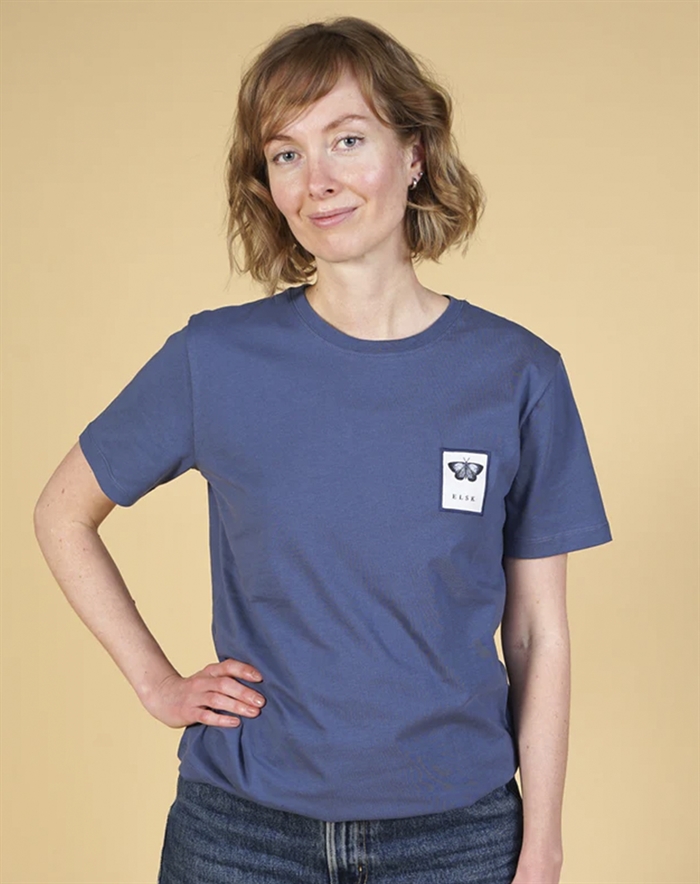 Elsk - Blaafugl Womens Casual T-shirt - Vintage Blue