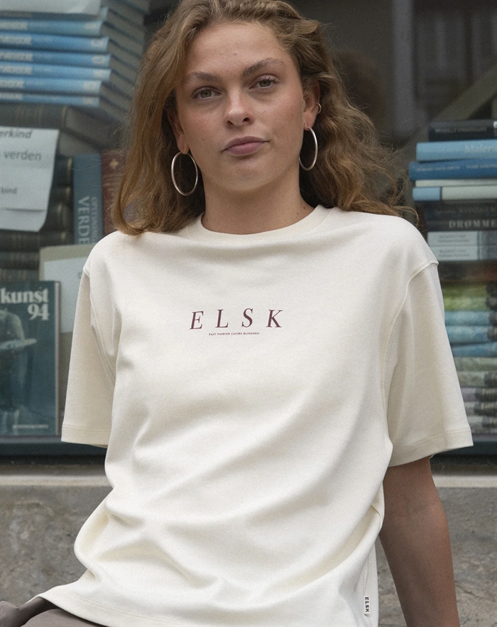 Elsk - Pure Womens Interlock T-shirt - Off White