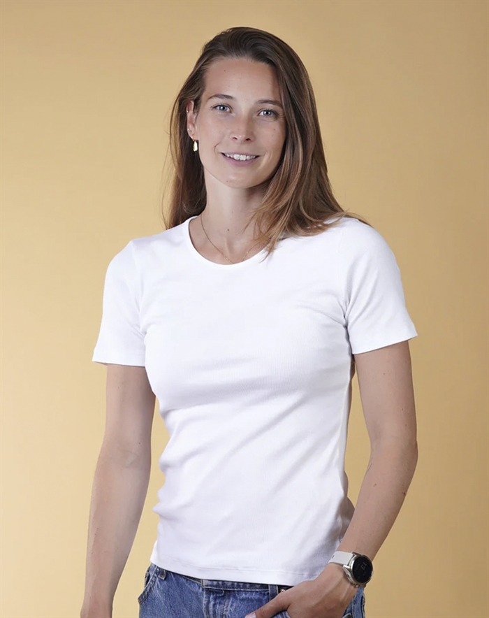 Elsk - Rib Womens T-shirt - White