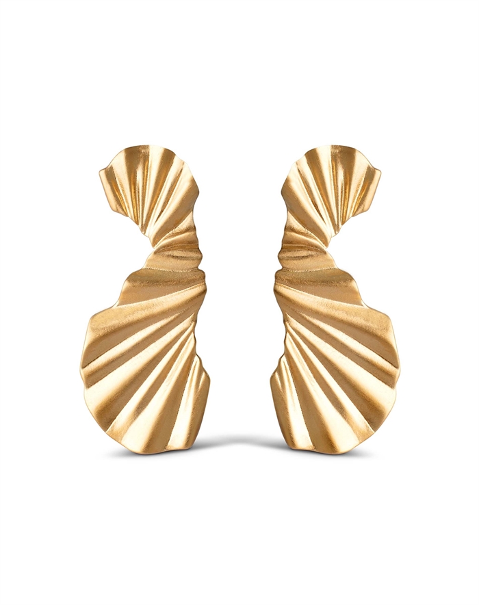 Enamel Copenhagen - Big Wave Øreringe - Guldfarvet