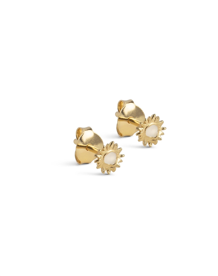 Enamel Copenhagen - Mini Sunshine studs - Daisy/Guldfarvet