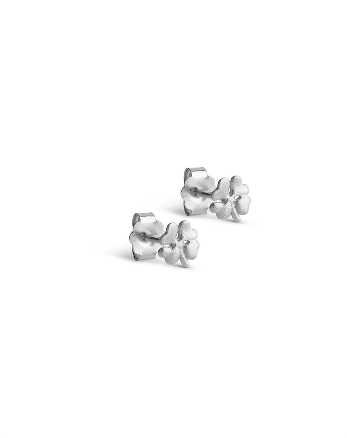 Enamel Copenhagen - Organic Clover Mini Studs - Sølvfarvet