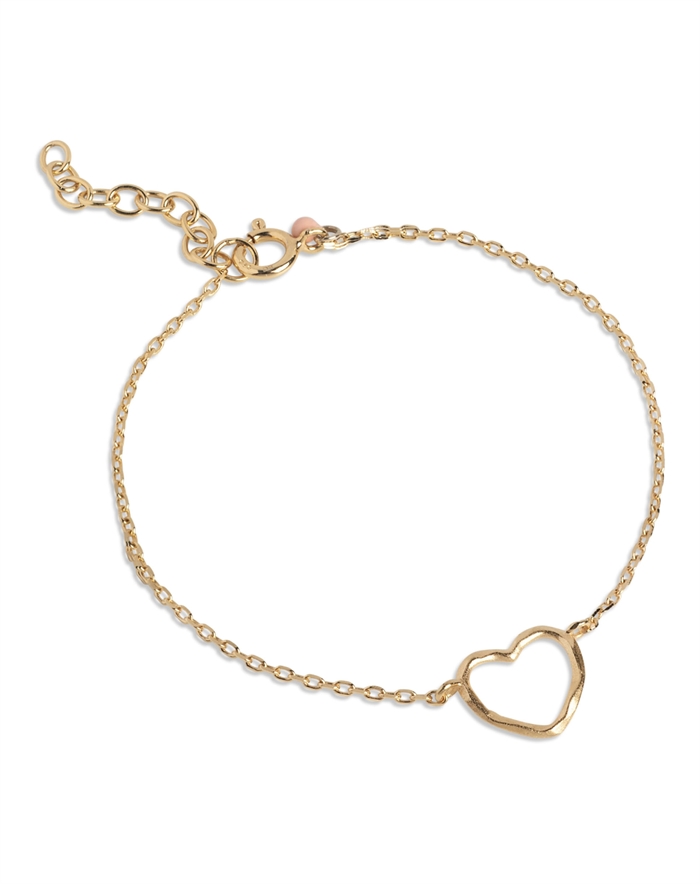 Enamel Copenhagen - Organic Heart Armbånd - Guldfarvet