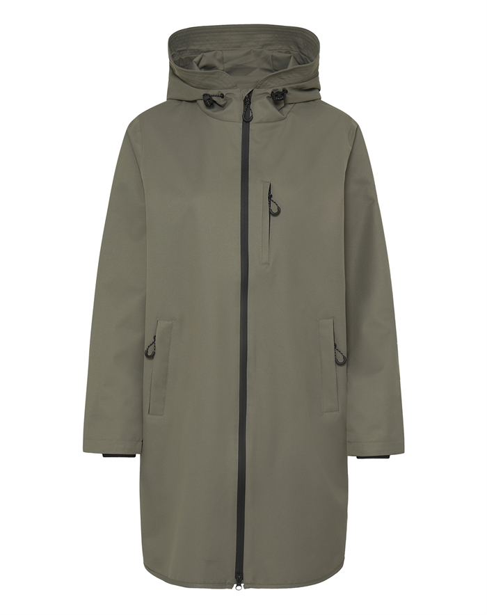 Fransa - FRShelly 3 Regnjakke - Smokey Olive 