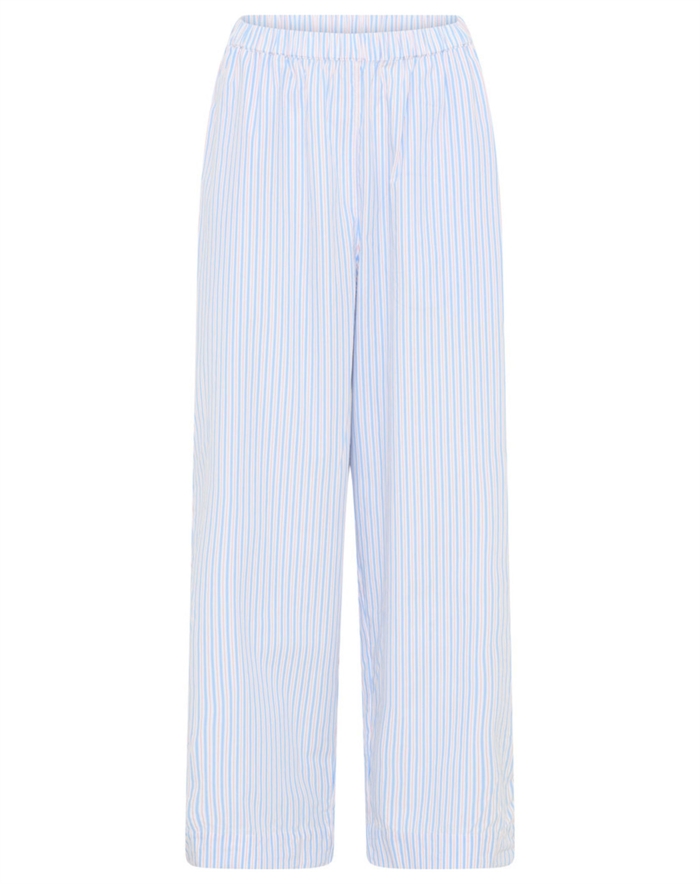Frau - Melbourne Ankel Bukser - Blue Cameo Stripe