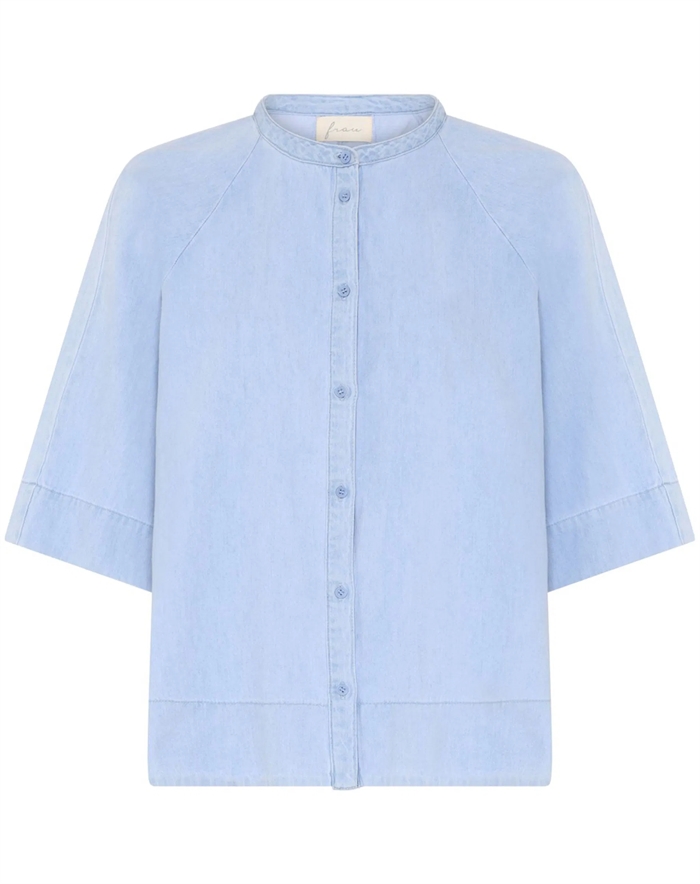 Frau - Abu Dhabi Denim Top - Light Blue Denim