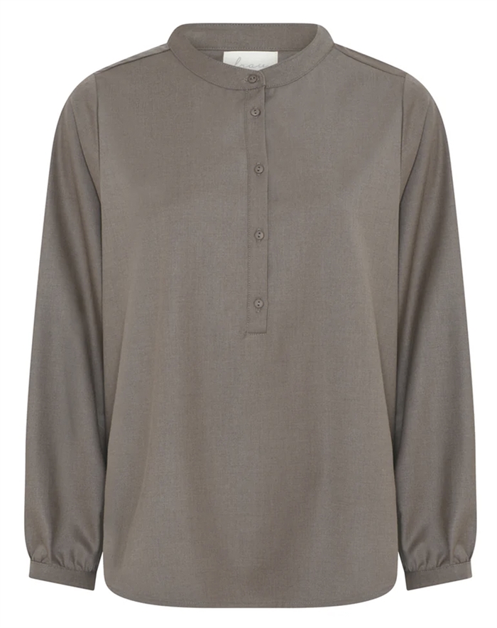 Frau - Madrid Wool Skjorte - Walnut