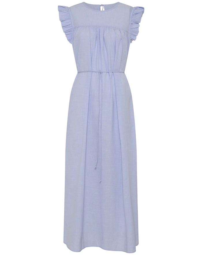 Frau - Stockholm Long Kjole - Baby Lavender Stripe