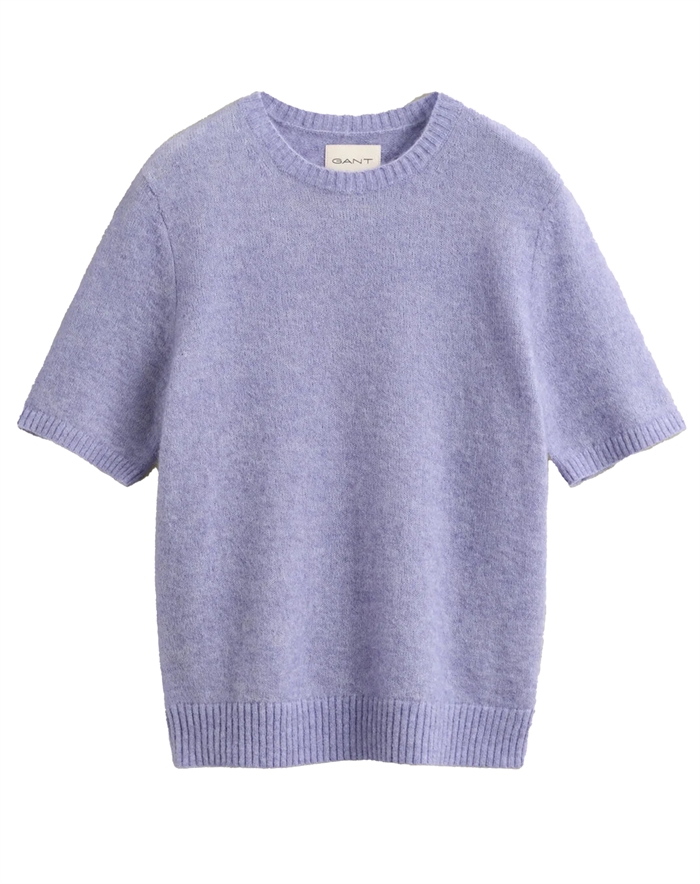 Gant - Alpaca Blend Kortærmet Strik - Misty Lavender