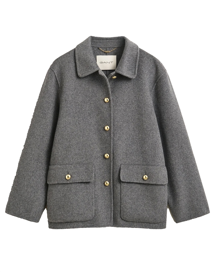 Gant - Handstitched Quilt Jakke - Charcoal Melange