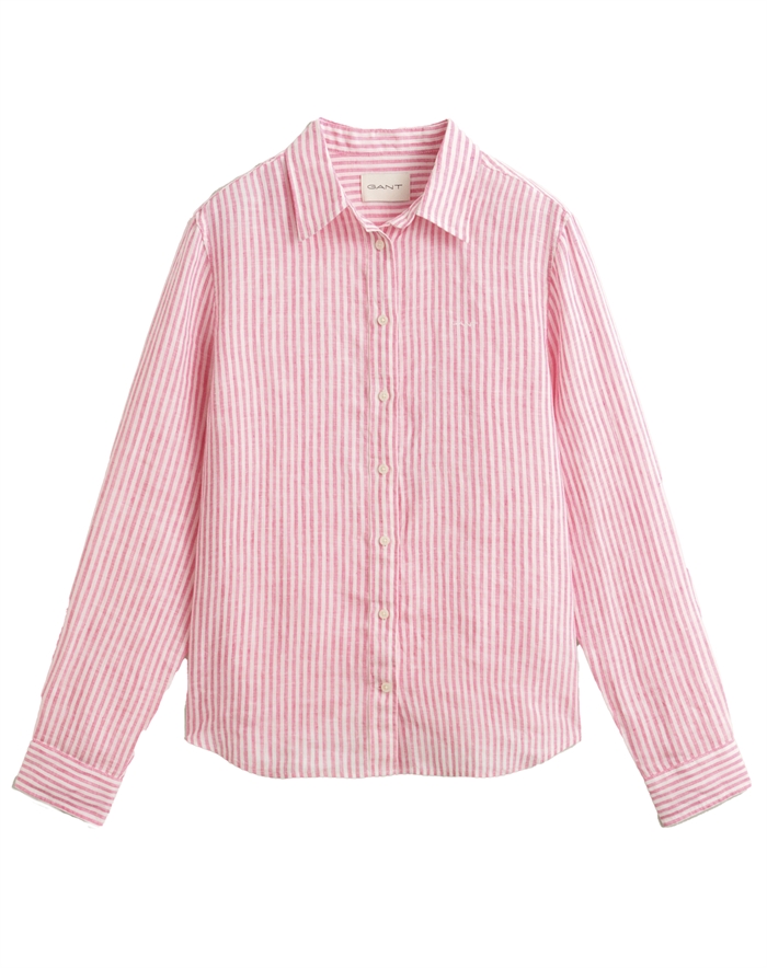 Gant - Linen Skjorte - Bright Fuschia