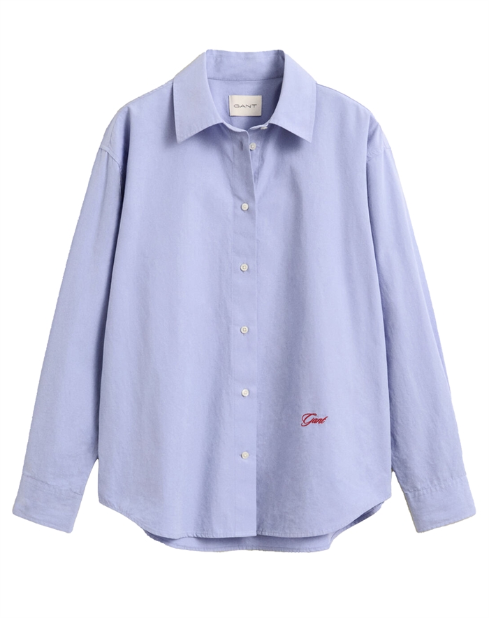 Gant - Relaxed Poplin Skjorte - Misty Lavender