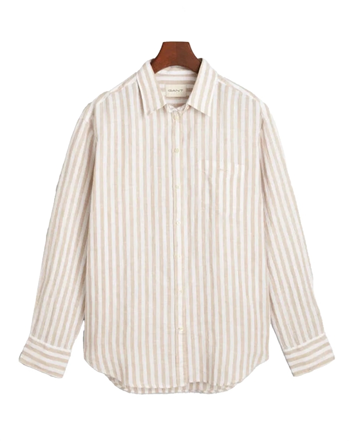 Gant - Relaxed Striped Linen Skjorte