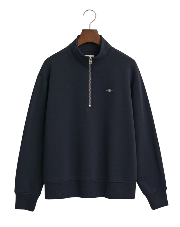 Gant - Shield Half-Zip Sweatshirt - Evening Blue