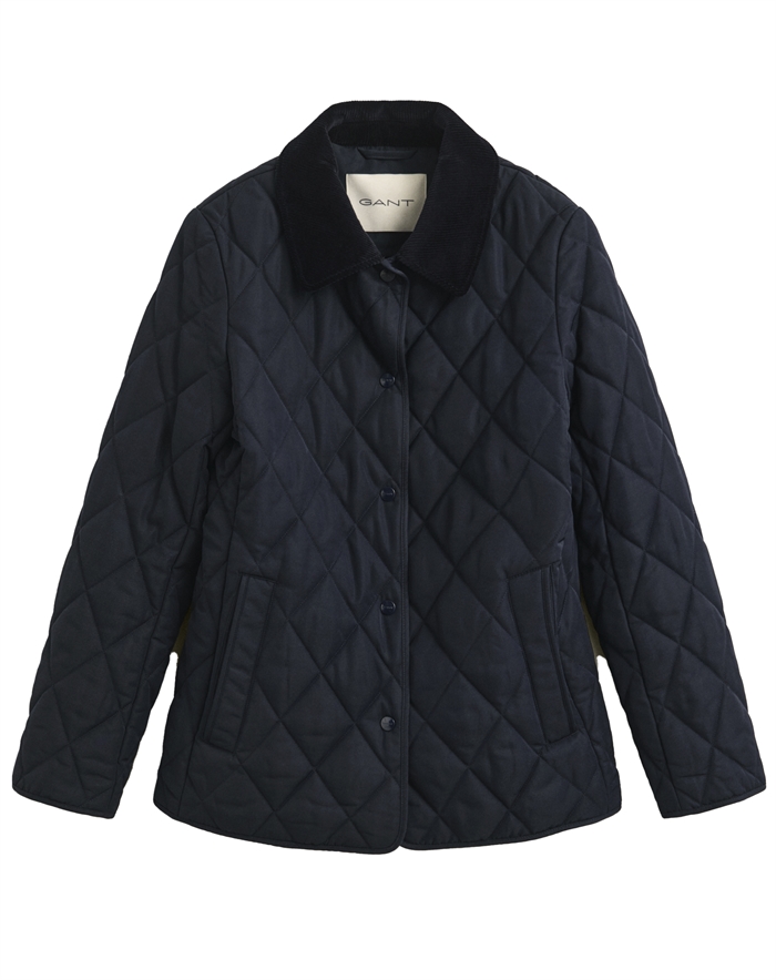 Gant - Slim Quilted Jakke - Evening Blue