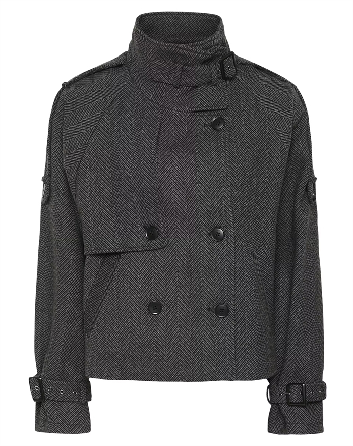 Gestuz - GZAvic Short Jakke - Herringbone