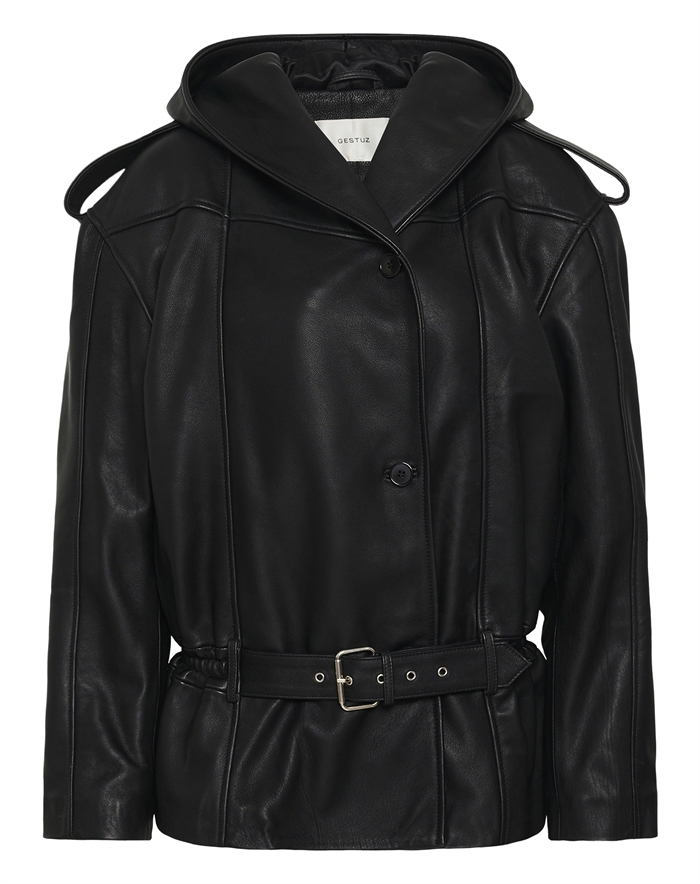 Gestuz - GZHara Hoodie Jakke - Black