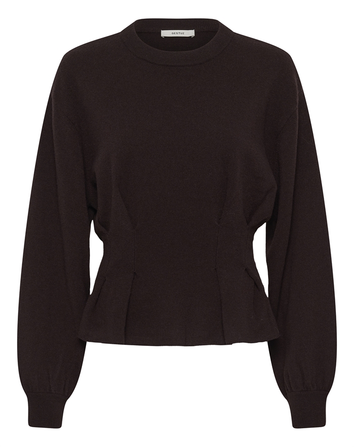 Gestuz - GZManzi Waist Pullover Strik - Ganache