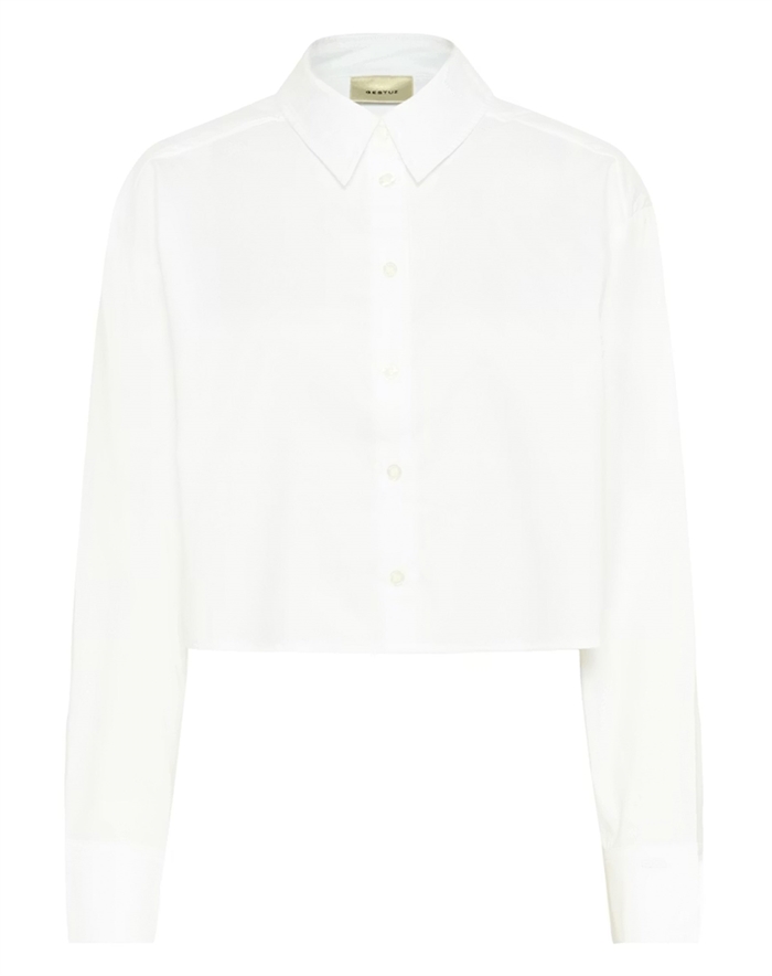 Gestuz - GZYork Short Skjorte - Bright White