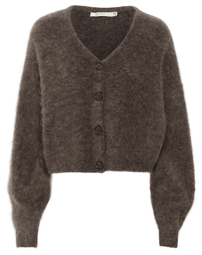 Gestuz - GZdebbie V Cardigan - Chestnut Melange