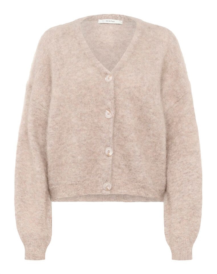 Gestuz - GZdebbie Cardigan -  Warm Sand Melange