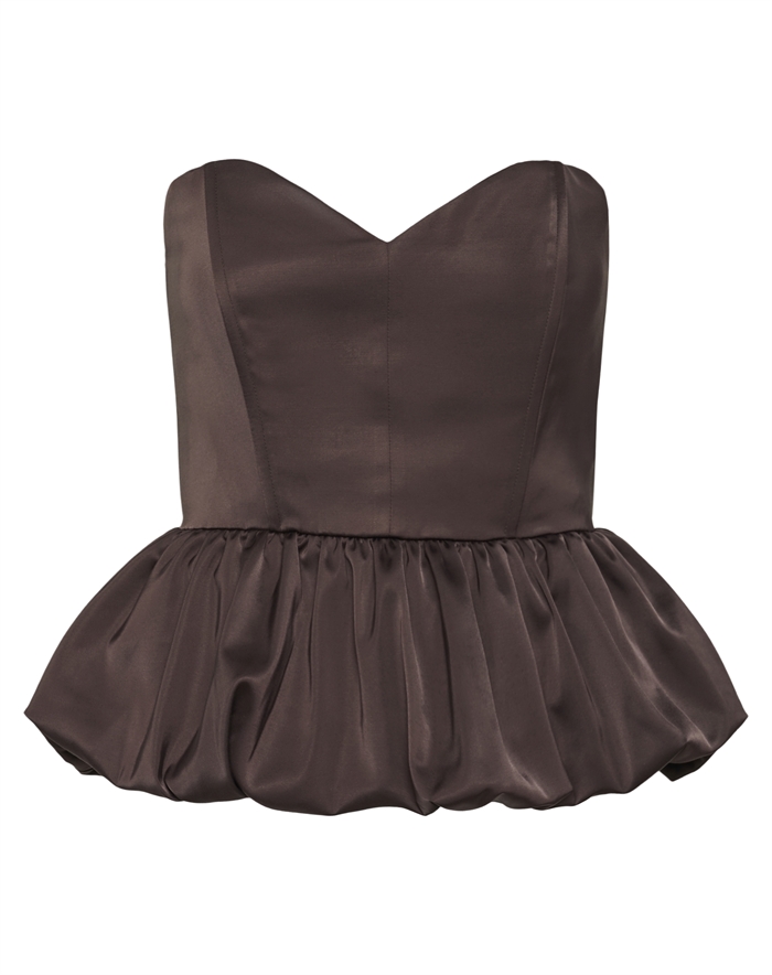 Gestuz - Elva Corsage Top - Deep Plum 