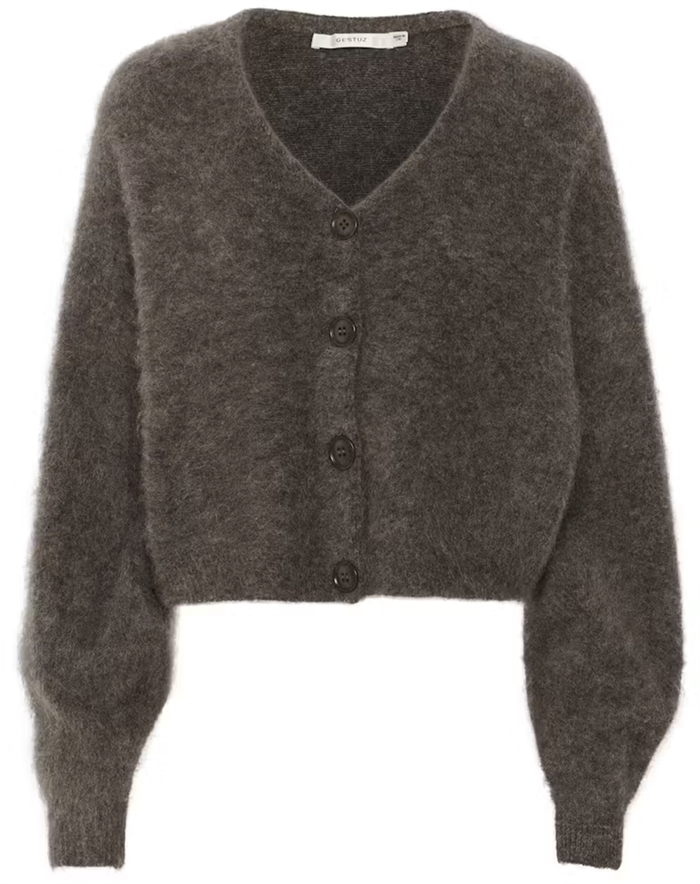 Gestuz - GZDebbie Cardigan - Chestnut Melange