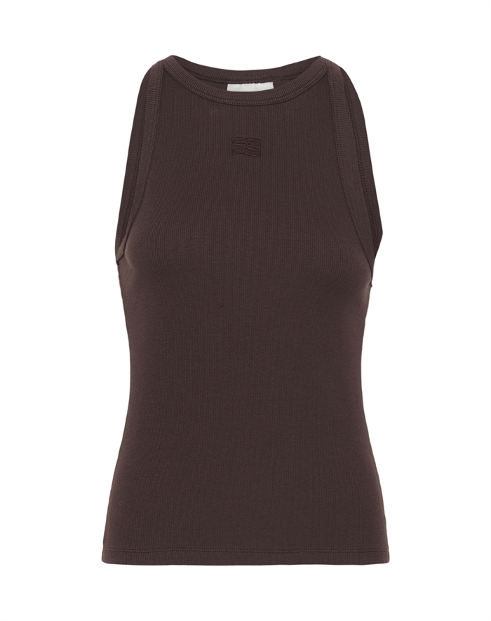 Gestuz - GZDrew Logo 2.0 Tank Top - Deep Plum 