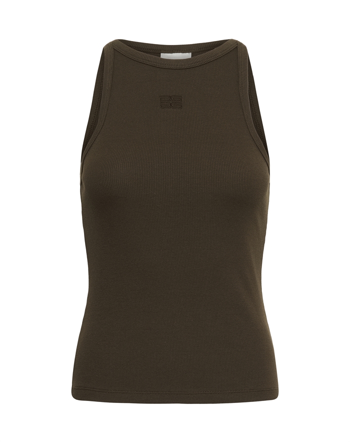 Gestuz - GZDrew Logo 2.0 Tank Top - Slate Black 