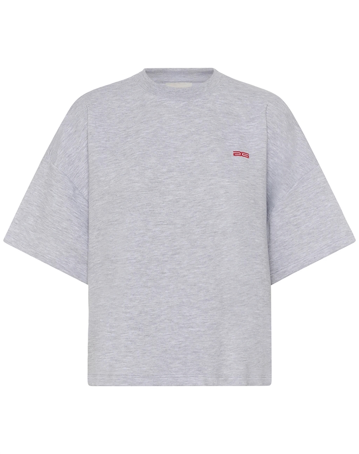 Gestuz - GZGilsa Sweat T-Shirt - Ultra Light Grey Mélange