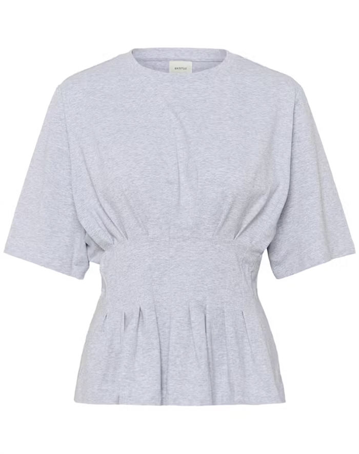 Gestuz - GZInez T-Shirt - Ultra Light Grey Mélange