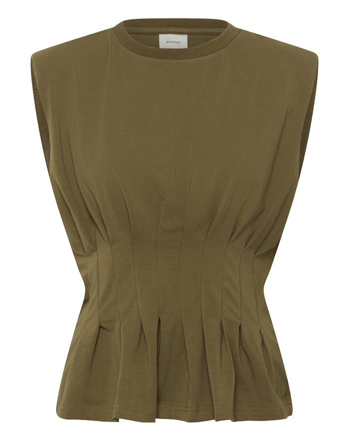 Gestuz - GZInez Top - Military Olive 