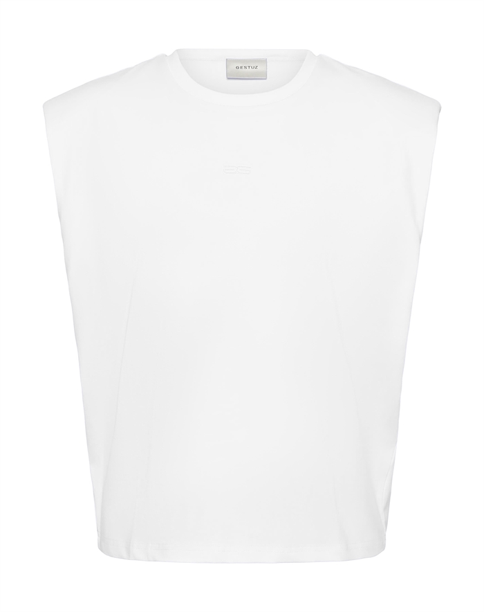Gestuz - GZKathrin Muscle T-Shirt - Bright White 