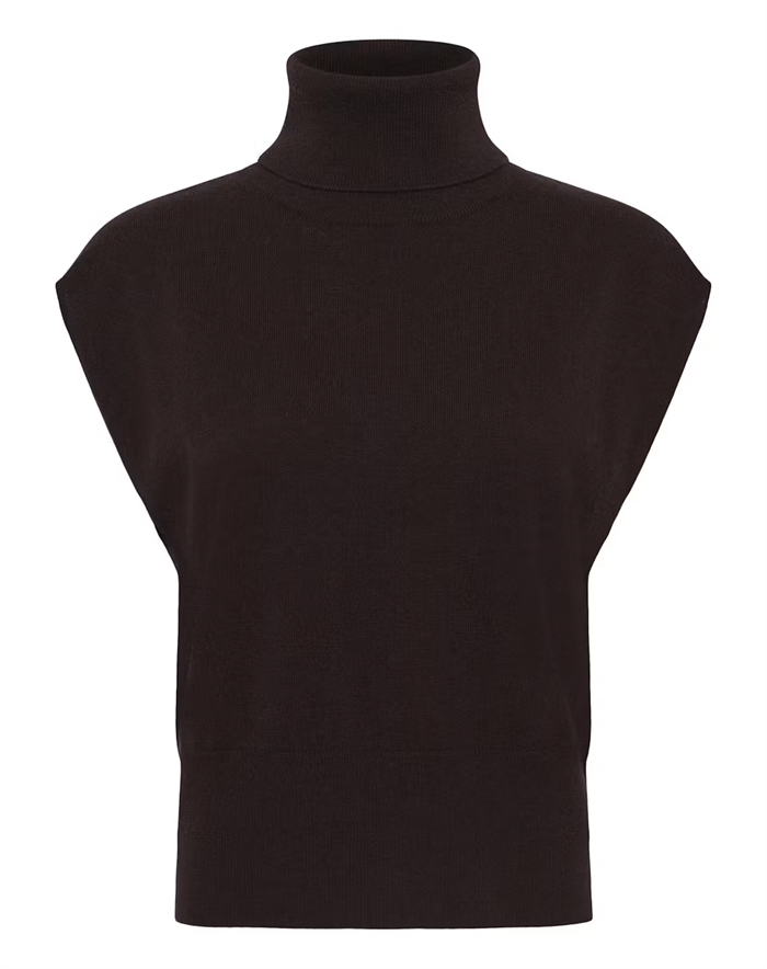 Gestuz - GZManzi Waistcoast Top - Ganache 