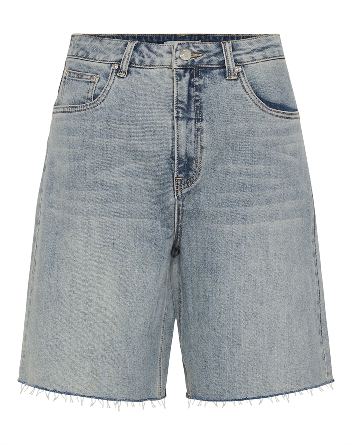 Gestuz - GZNoma HW Shorts - Vintage Mid Blue Wash 