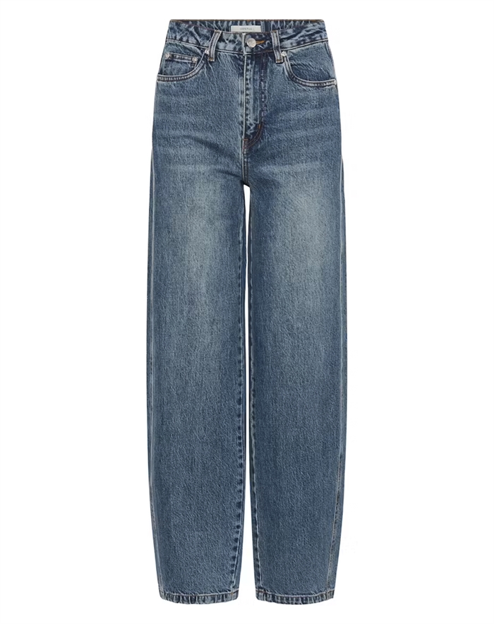 Gestuz - GZMelu Barrel Jeans - Mid Blue Wash