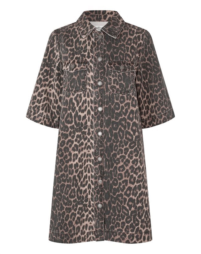 Global F - Mira-G Kjole - Leopard Mist