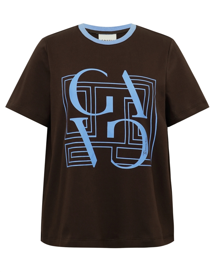 Gossia - BasGO T-shirt - Chocolate/Blue