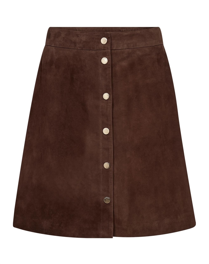 Gossia - LaraGO Nederdel - Brown Suede