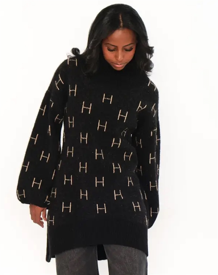  Hést - Fam Sweater Long - Black