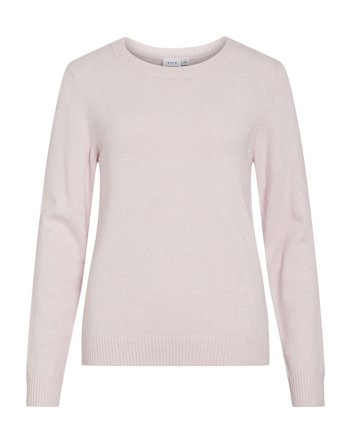 Vila - Viril O-Neck Strik - Cherry Blossom 