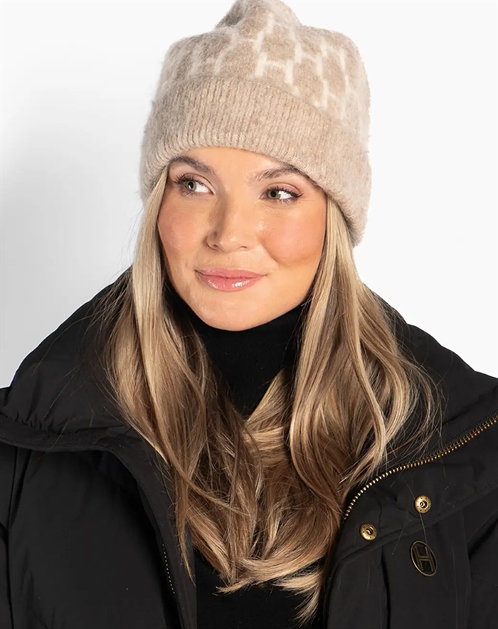 Hést - Gera Beanie - Light Brown Melange