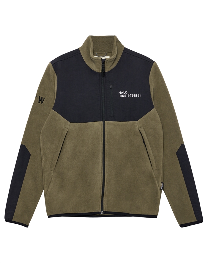 Halo - Blocked Zip Fleece - Capers