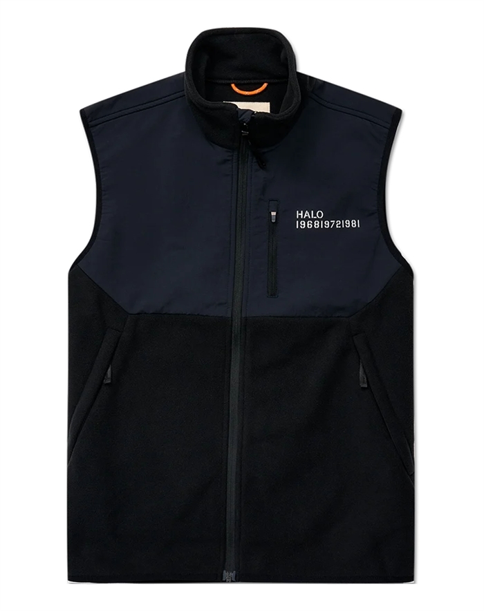 Halo - Halo Blocked Fleece Vest - Black