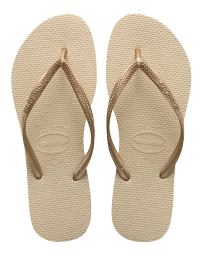 Havaianas - Hav. Slim Klipklapper - Sand Grey/L. Gold